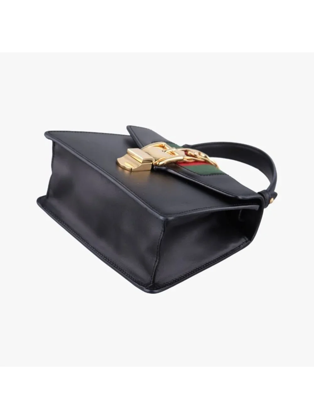 Gucci Sylvie Black Leather Shoulder Bag